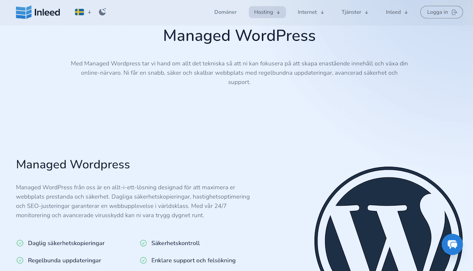 Inleed Managed WordPress