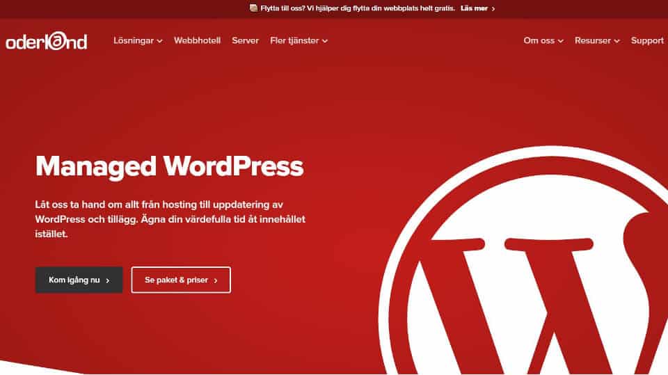 Oderland managed WordPress hosting
