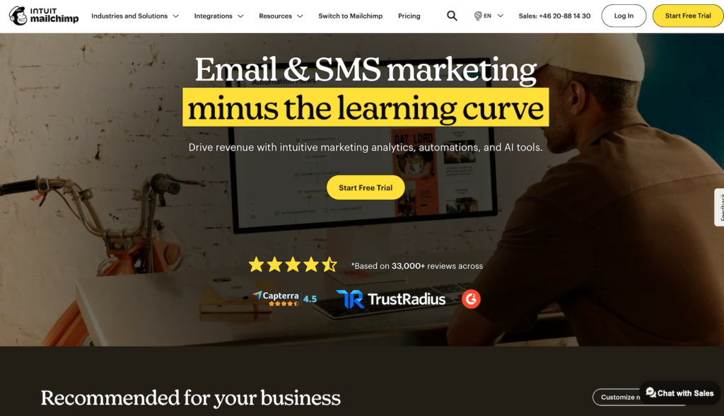 Mailchimp nyhetsbrev