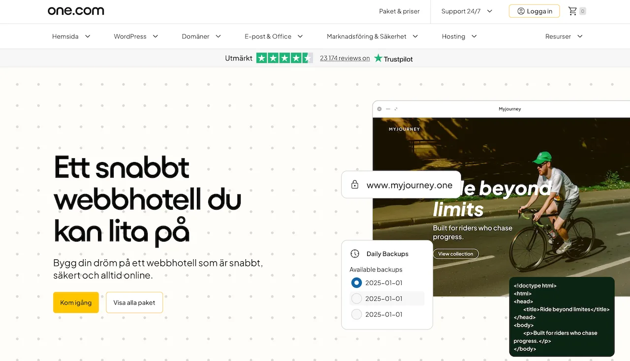 One.com webbhotell