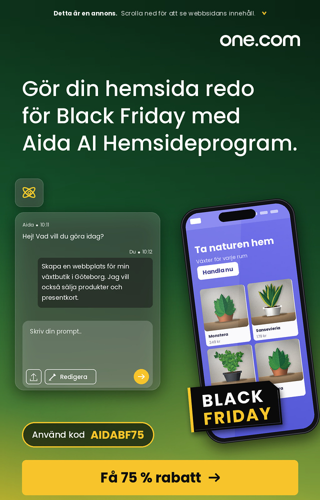 one.com Black Friday